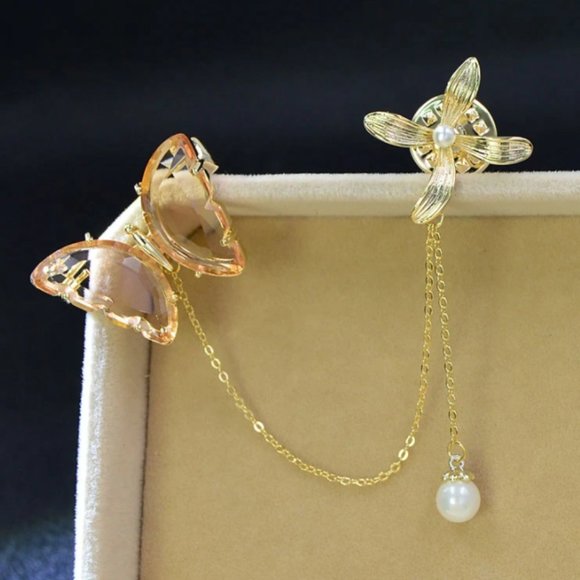 Long Tassel Pearl Pin Brooch - Picture 5 of 16